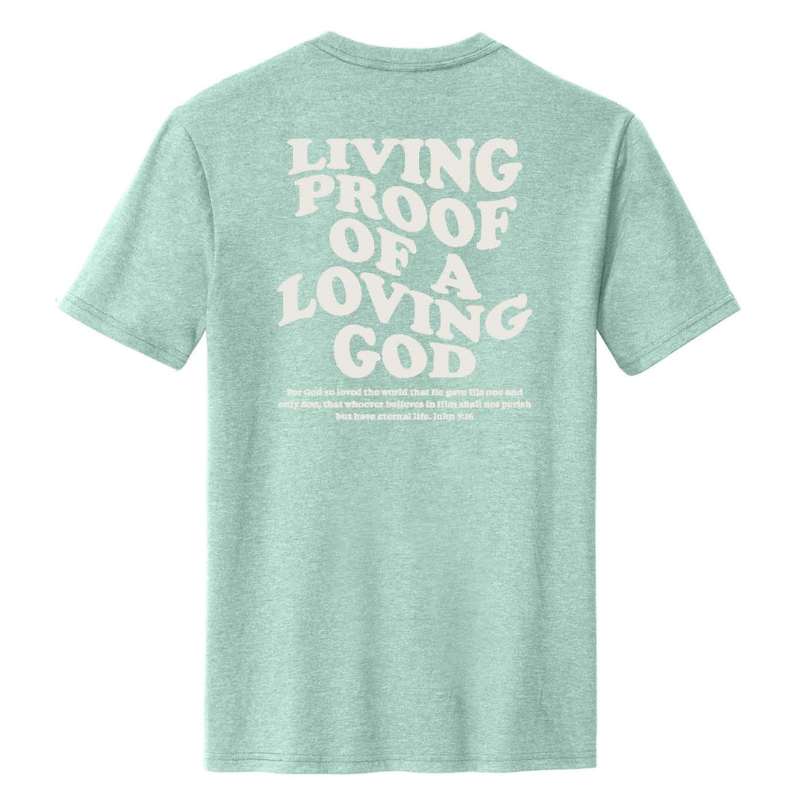 John 3:16 T-Shirt Dusty Sage