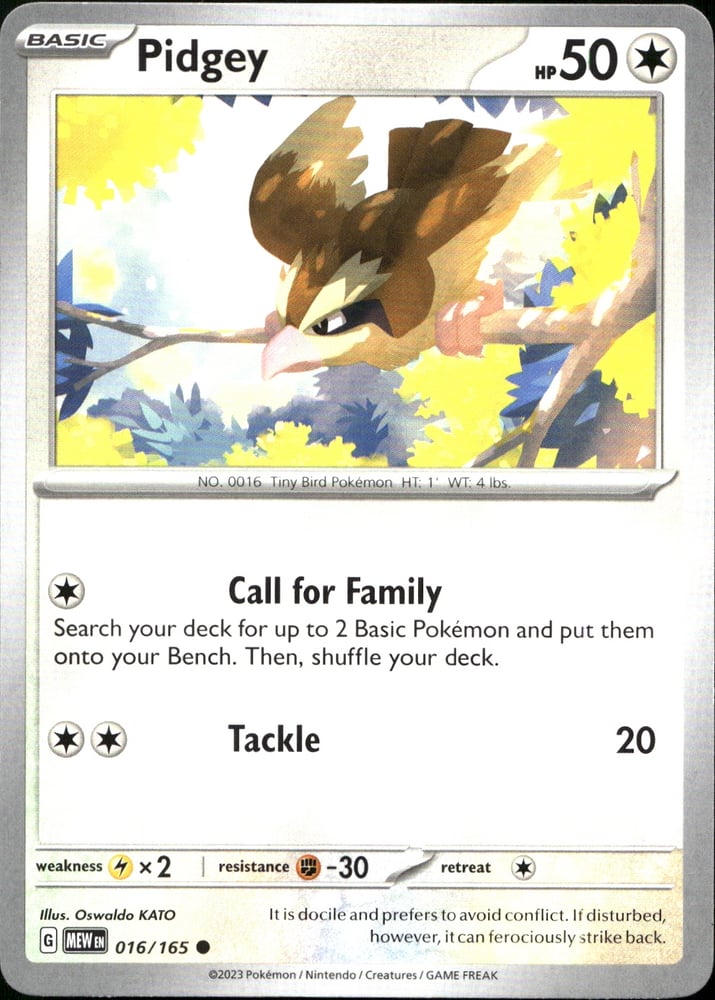Pidgey - SV03.5 16/165