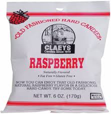 Claeys Raspberry Hard Candies 6 Count 6 Ounce