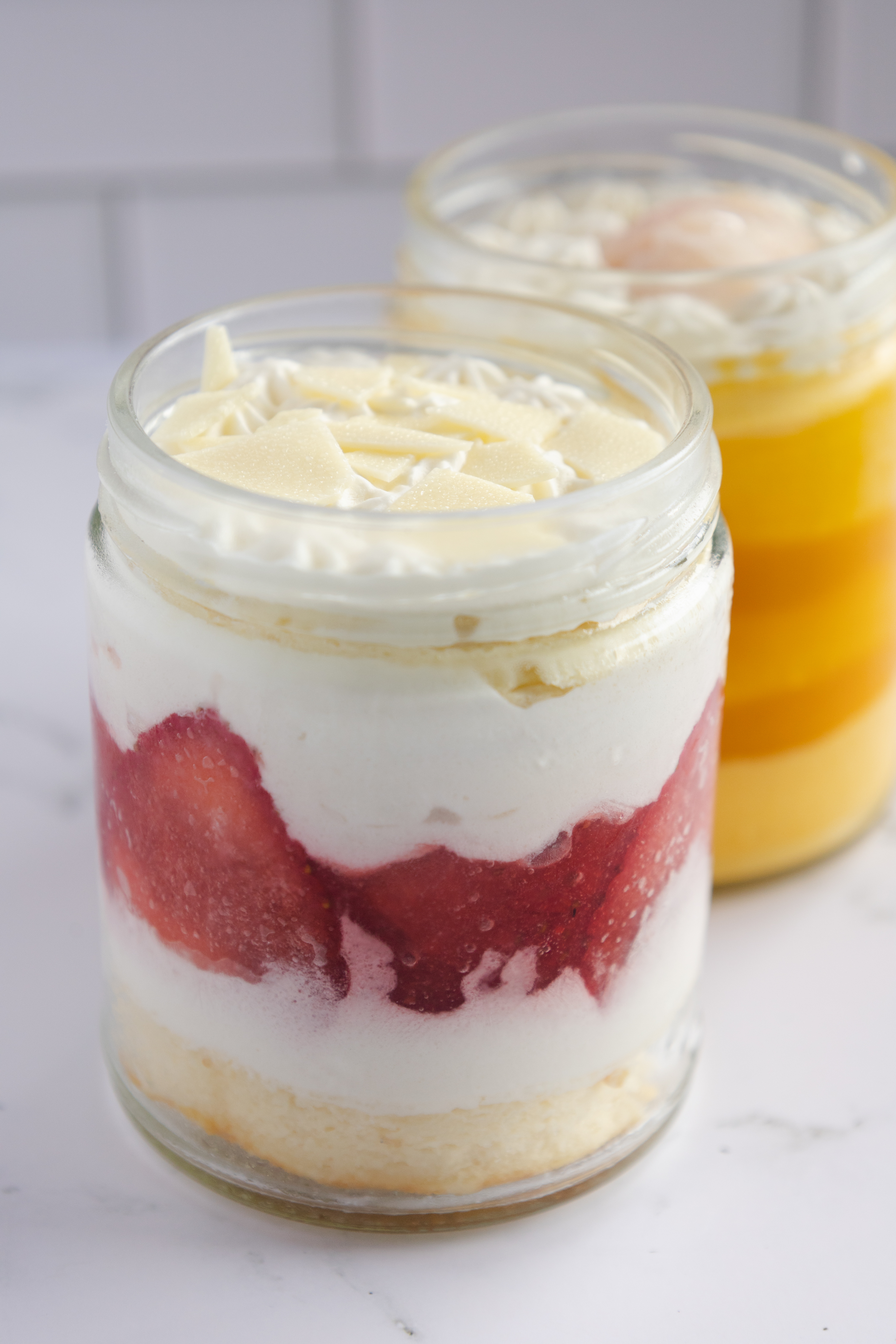 Strawberry Short Cake in a Jar