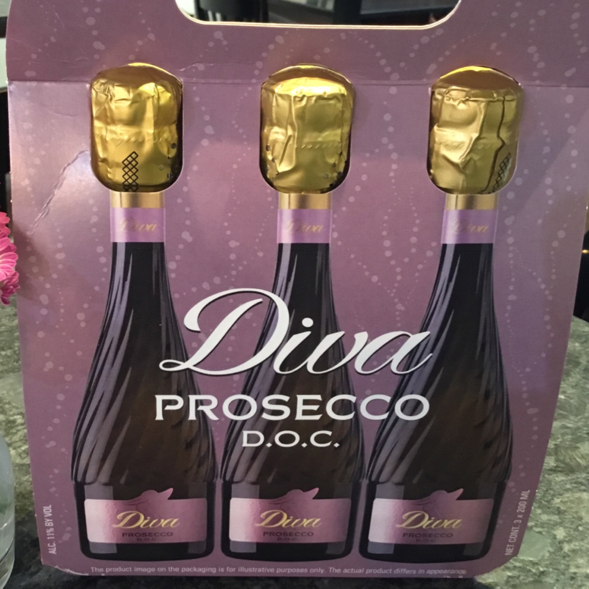 Bottle of Diva Prosecco Split 3Pk available at Ashburn Wine Shop