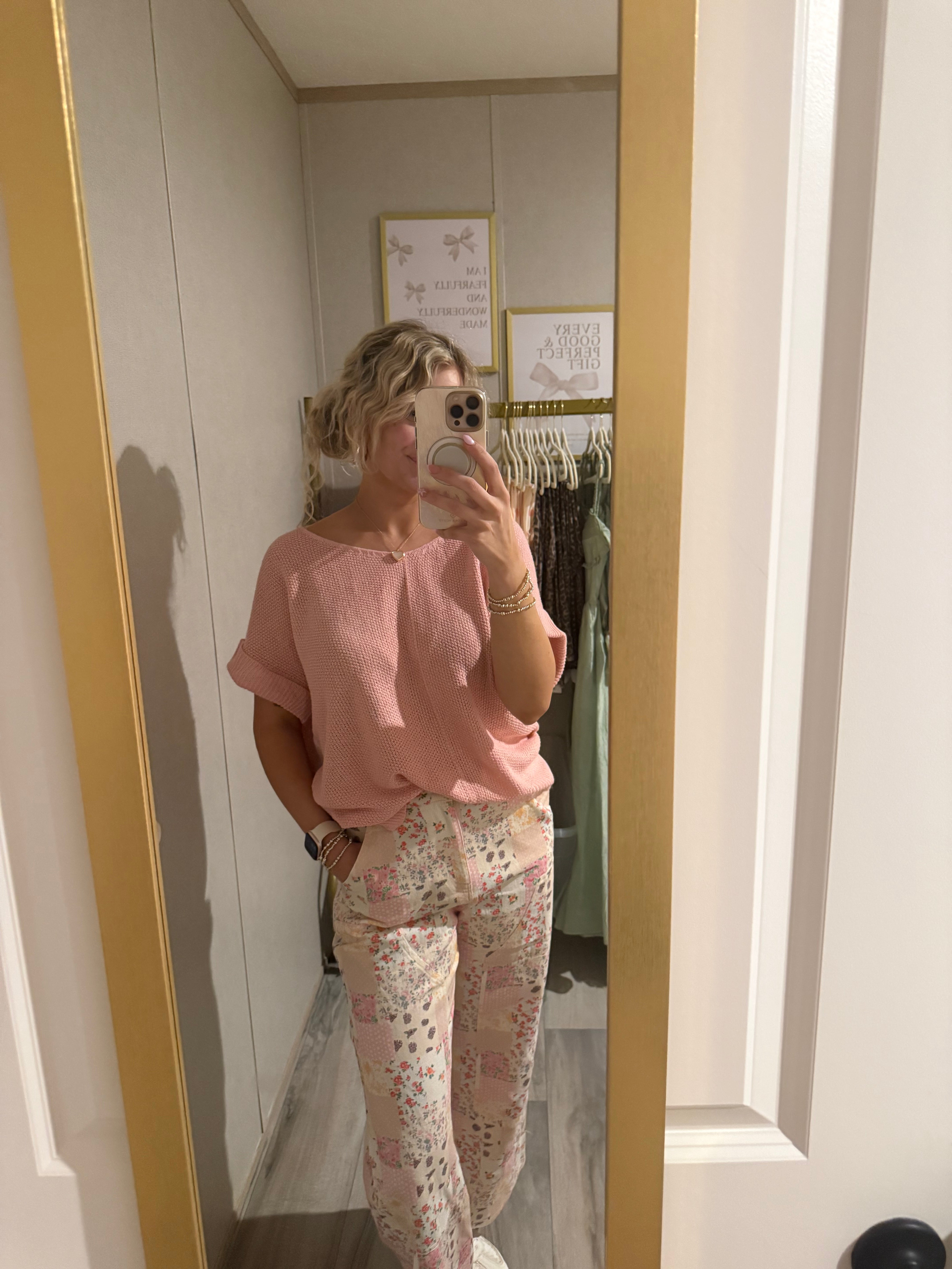 Pastel Floral Patchwork Pants
