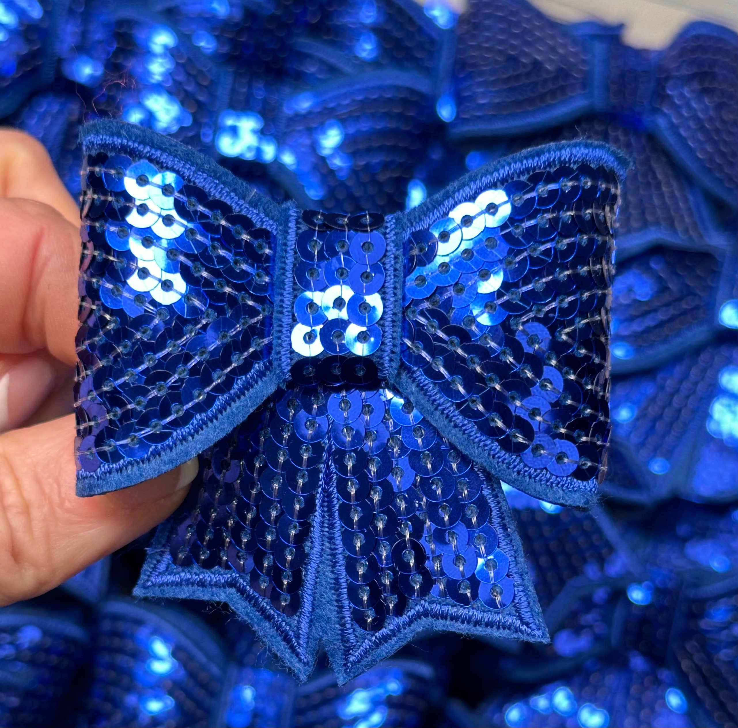 Sequin Bow Large Patch, sequin patch, bow patch, cheer patch