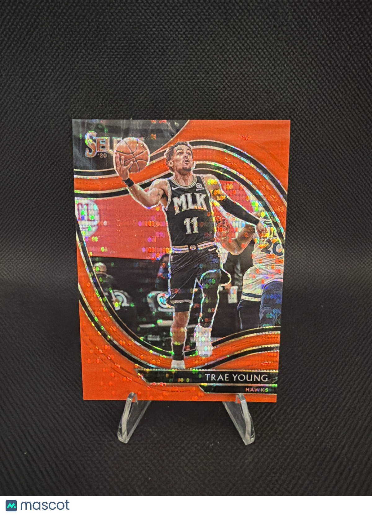 2021 Panini Select Basketball Trae Young Orange Pulsar Prizm /15