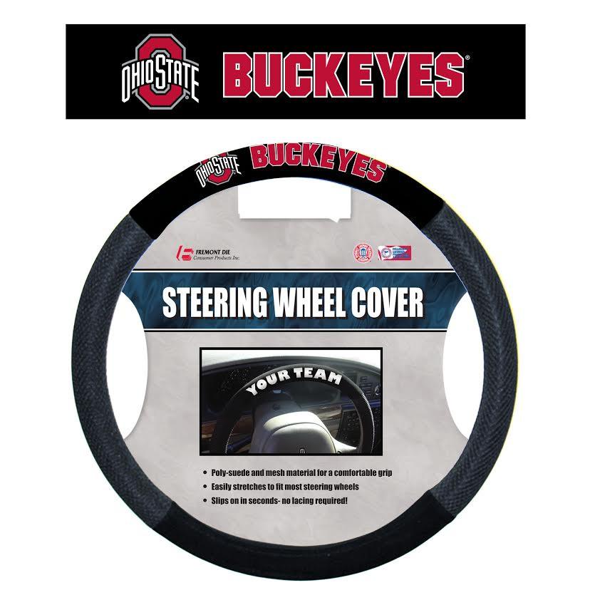 Ohio State Buckeyes Mesh Steering Wheel Cover - New Logo