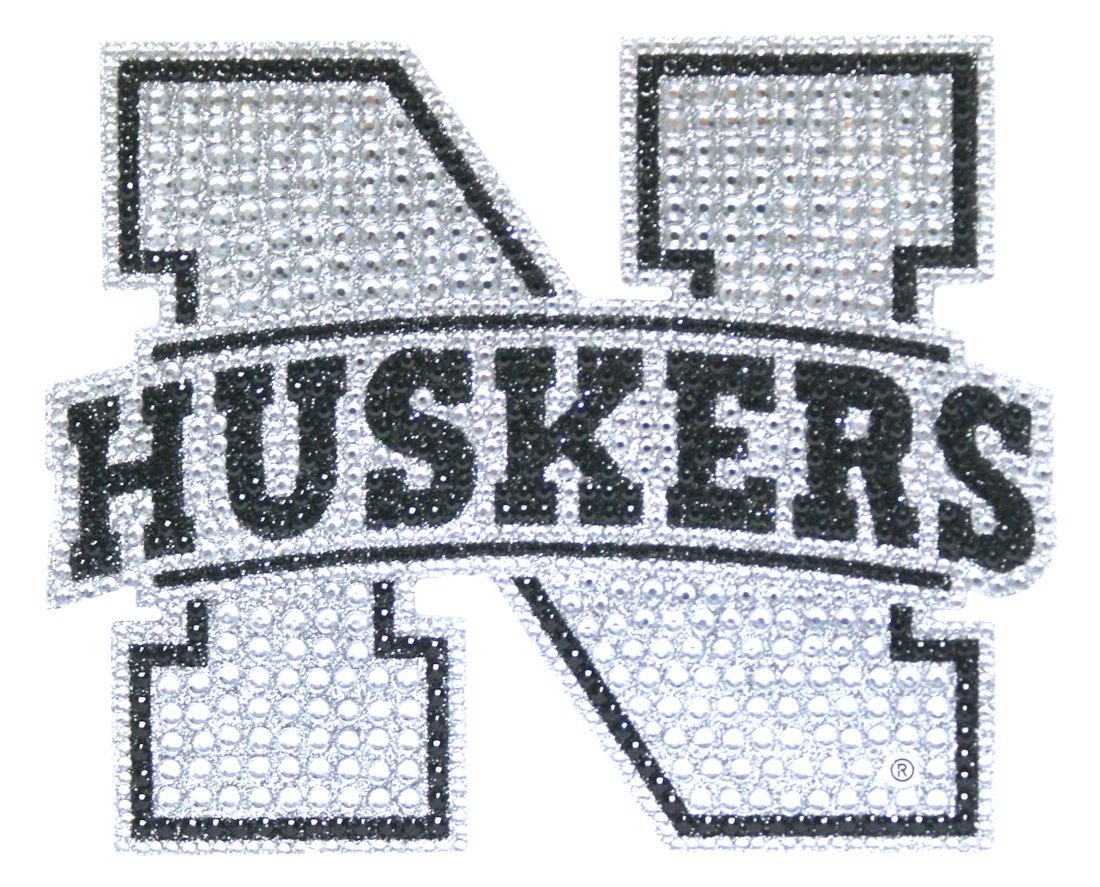 Nebraska Huskers Rhinestone Decal