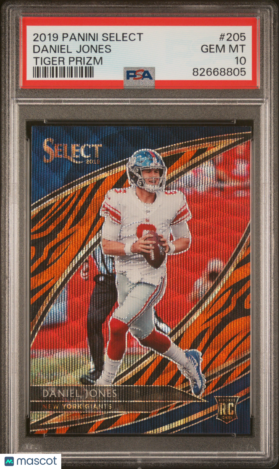 2019 Panini Select Daniel Jones Tiger Prizm PSA 10