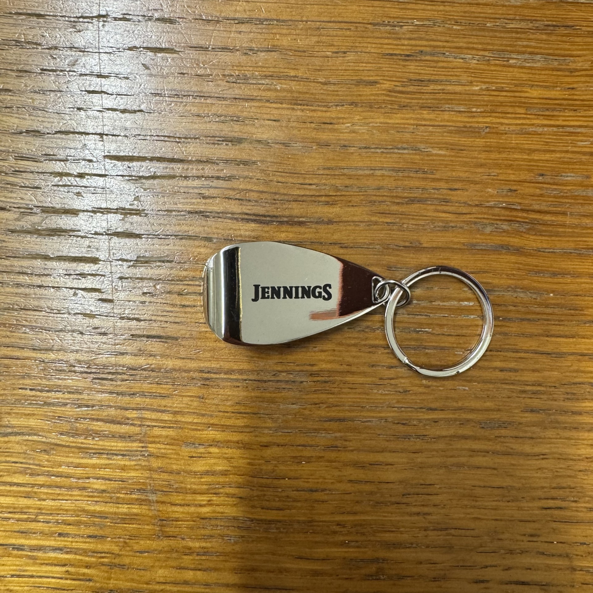 Jennings Silver Bottle Opener Keyring