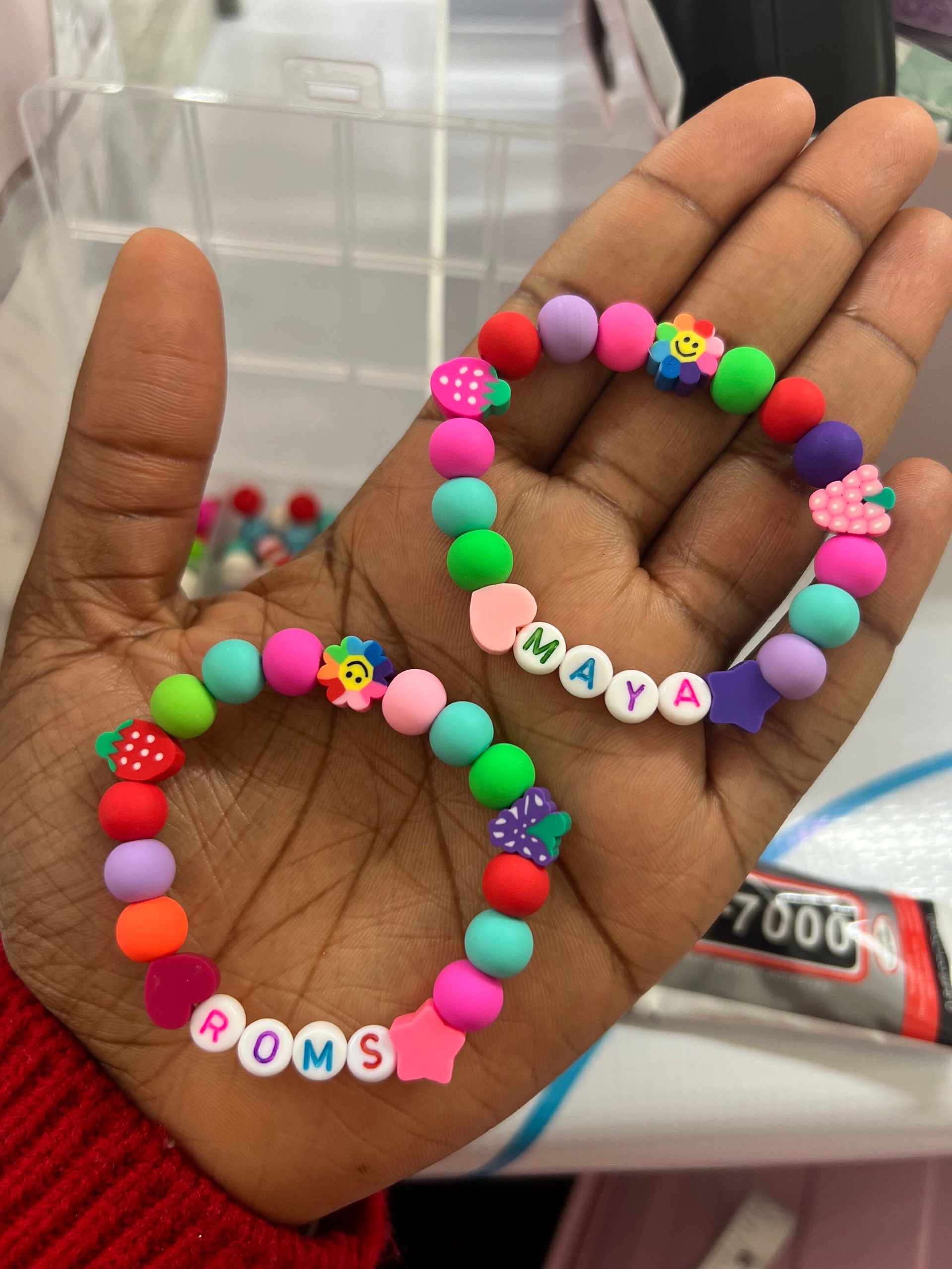 Rainbow Pop Name Bracelet view 2