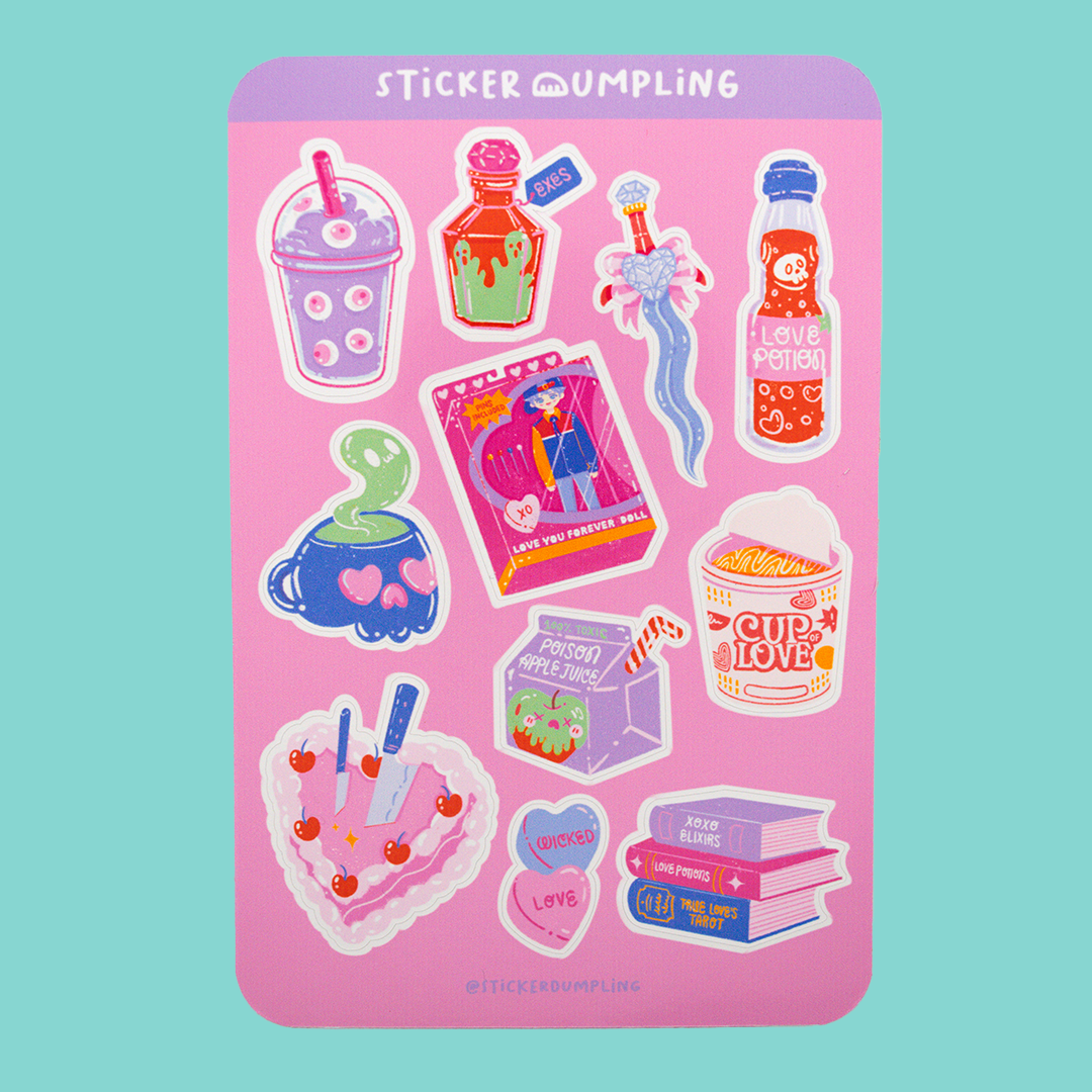 Wicked Love Sticker Sheet