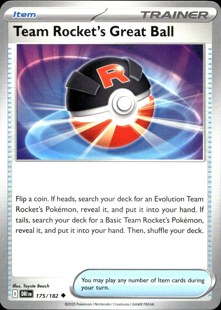 Team Rocket's Great Ball - SV10 175/182