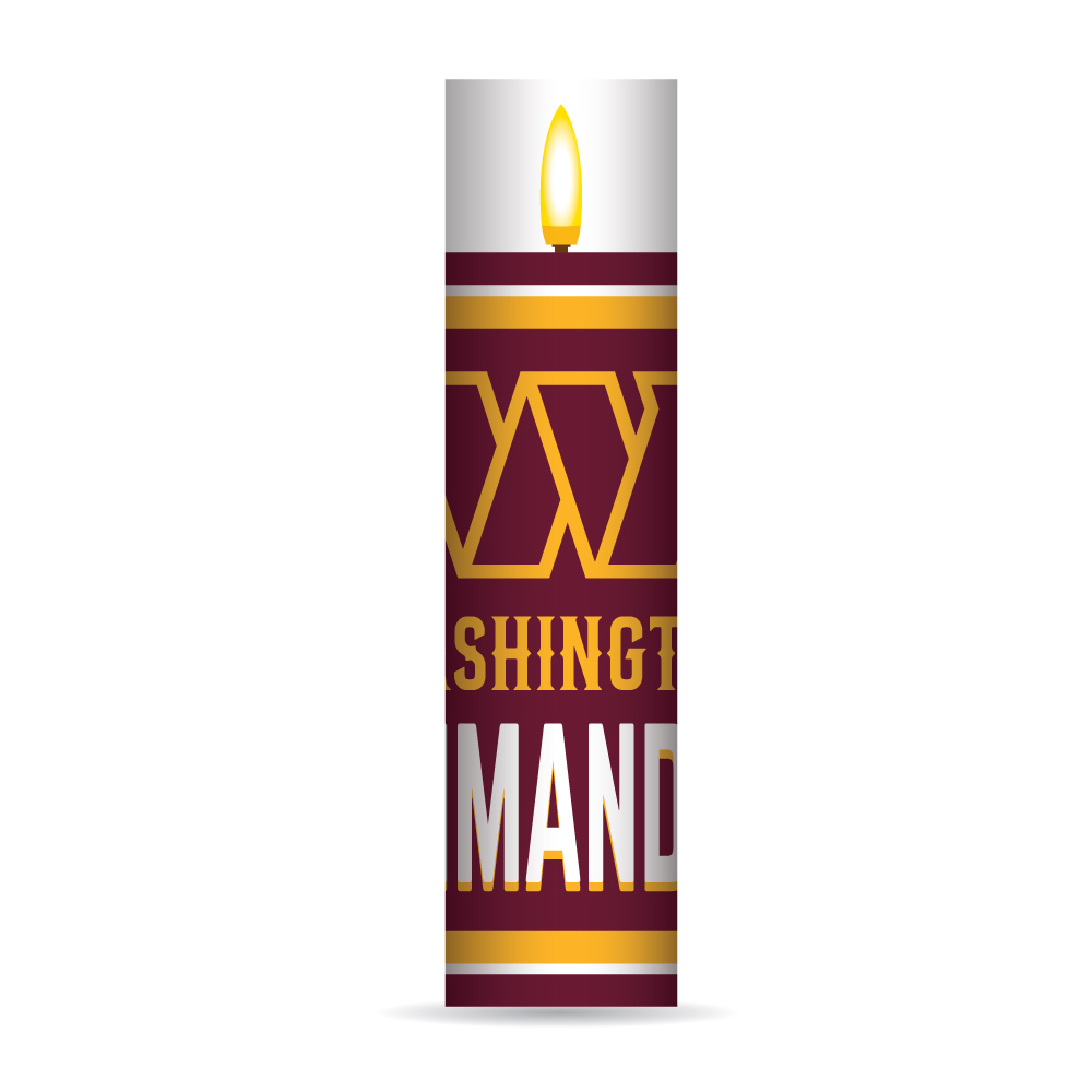 Washington Commanders Electronic Candle