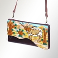 AD Hand Painted Leather Sling Wallet