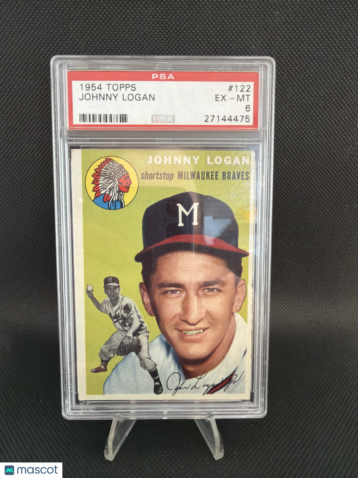 1954 Topps Johnny Logan PSA 6