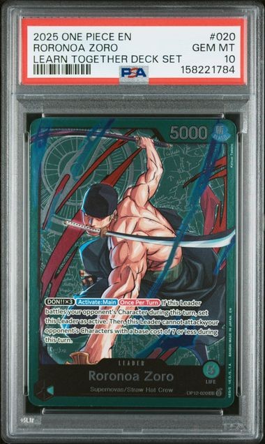 2025 ONE PIECE LEARN TOGETHER DECK SET #020 RORONOA ZORO