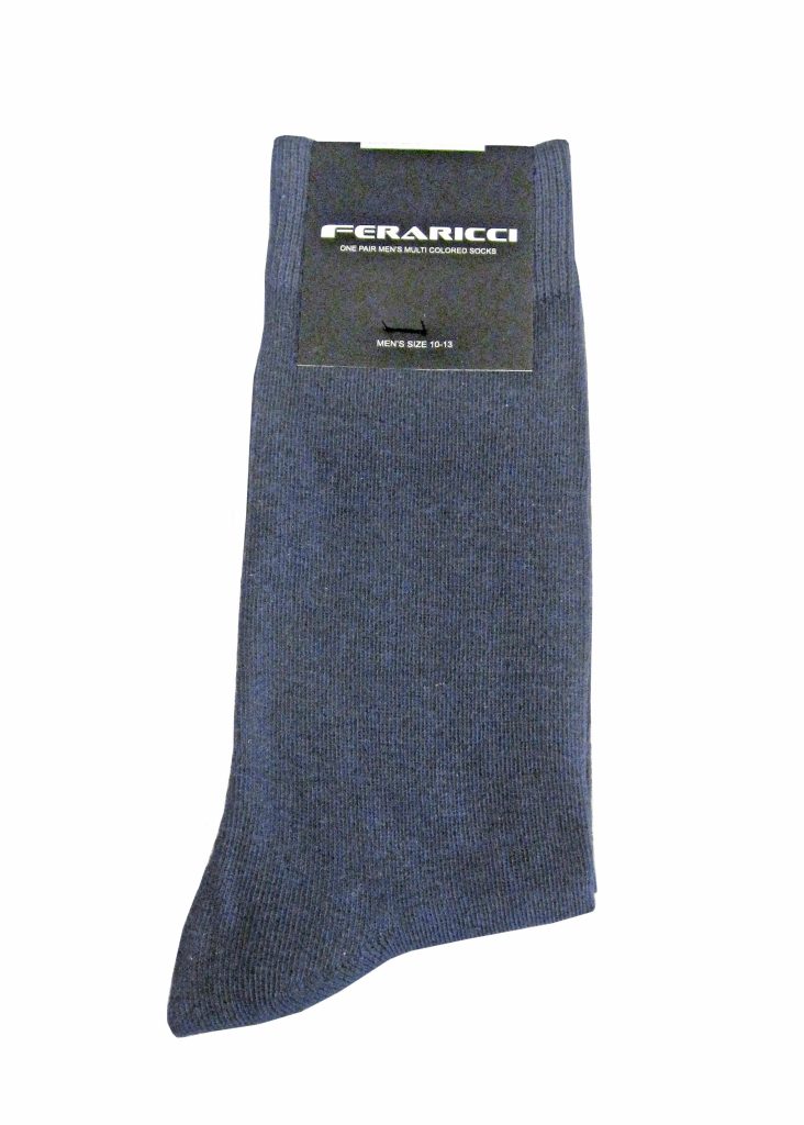Navy Solid Mens Sock