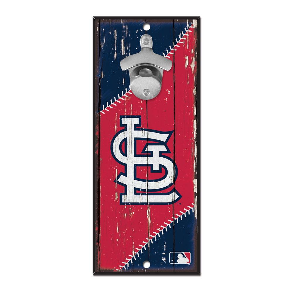 St. Louis Cardinals Wood Bottle Opener 5x11"
