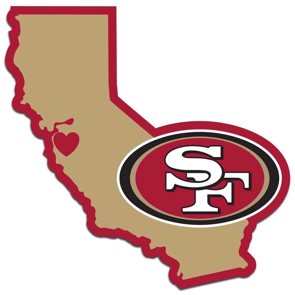San Francisco 49ers State Decal