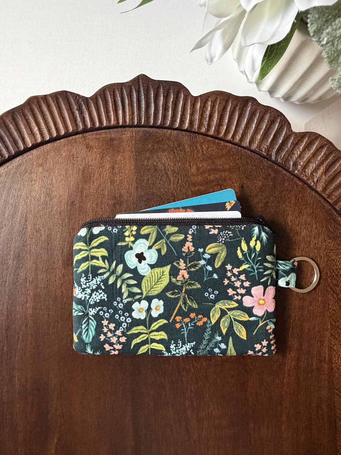 Keychain Pouch – Herb Garden (Dark), photo 2 of 4