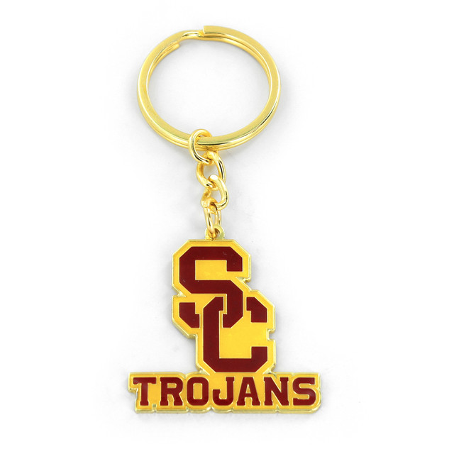 USC Trojans Metal Keychain