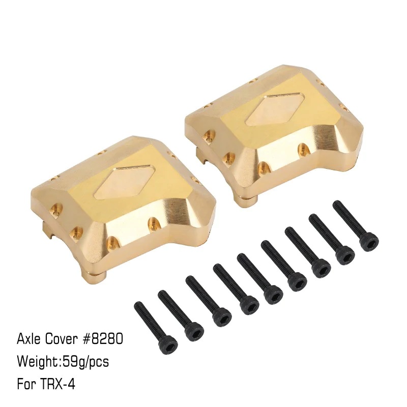 Brass Front Rear Diff Cover #8280 For TRX4