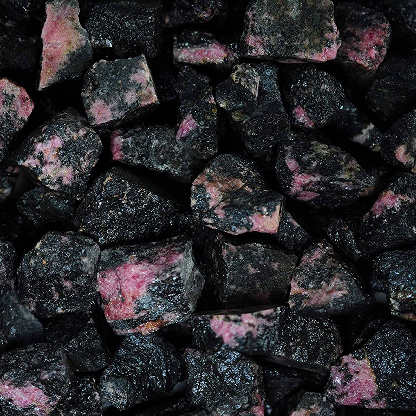 Fantasia Mining - Rough Rhodonite Crystals - Raw Natural Stones (1 lb)