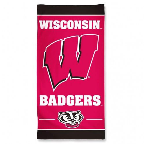 Wisconsin Badgers Beach Towel 30x60"