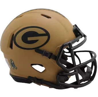 Green Bay Packers 2023 Salute to Service Riddell Speed Mini Helmet