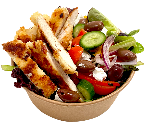 Mediterranean Salad & Schnitzel