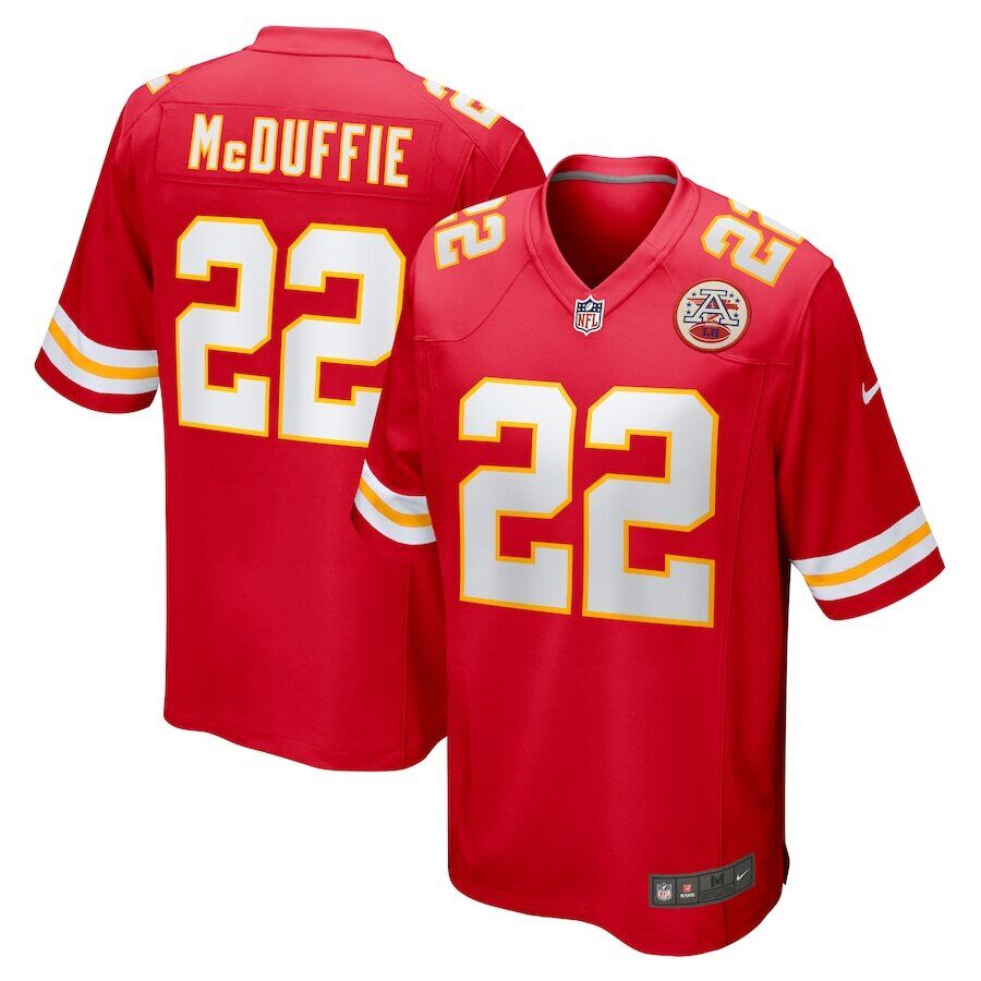 Kansas City Chiefs Trent McDuffie #22 Red Nike Game Jersey