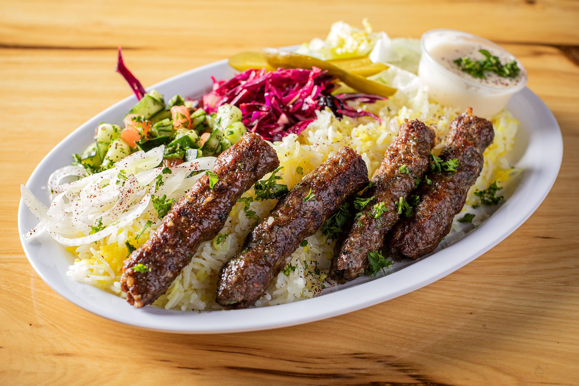 Kofta Kabob Plate
