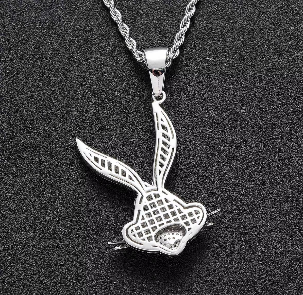 Copper 18K Gold-Plated Rabbit Pendant Necklace, image 4