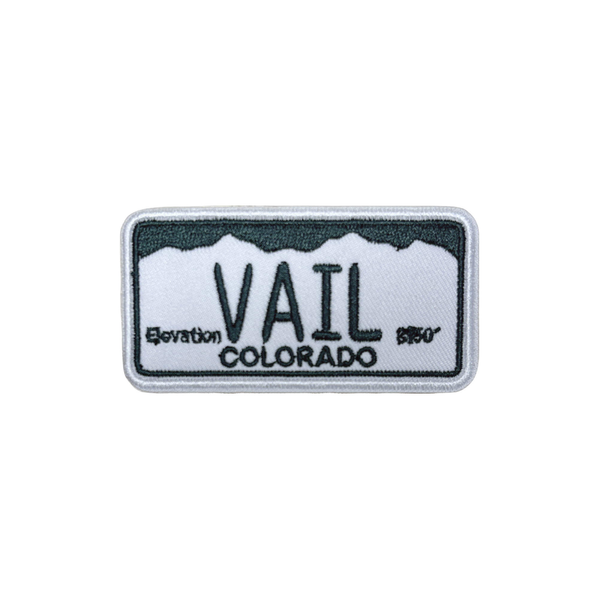 Vail License Plate Patch Iron-on