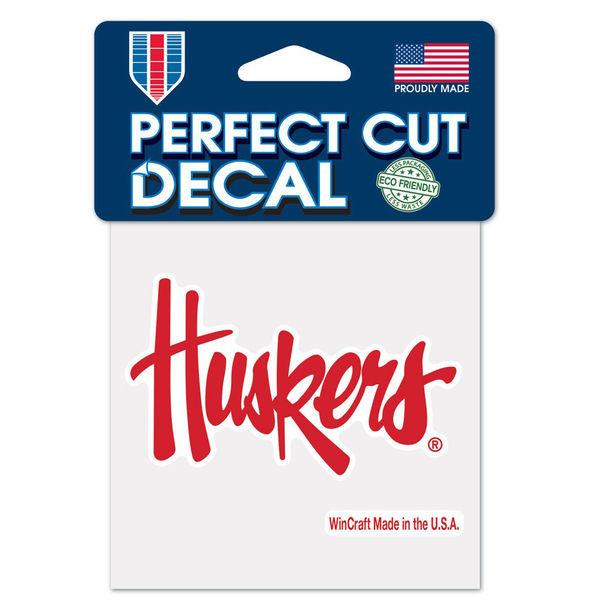 Nebraska Huskers Perfect Cut Decal 4x4"