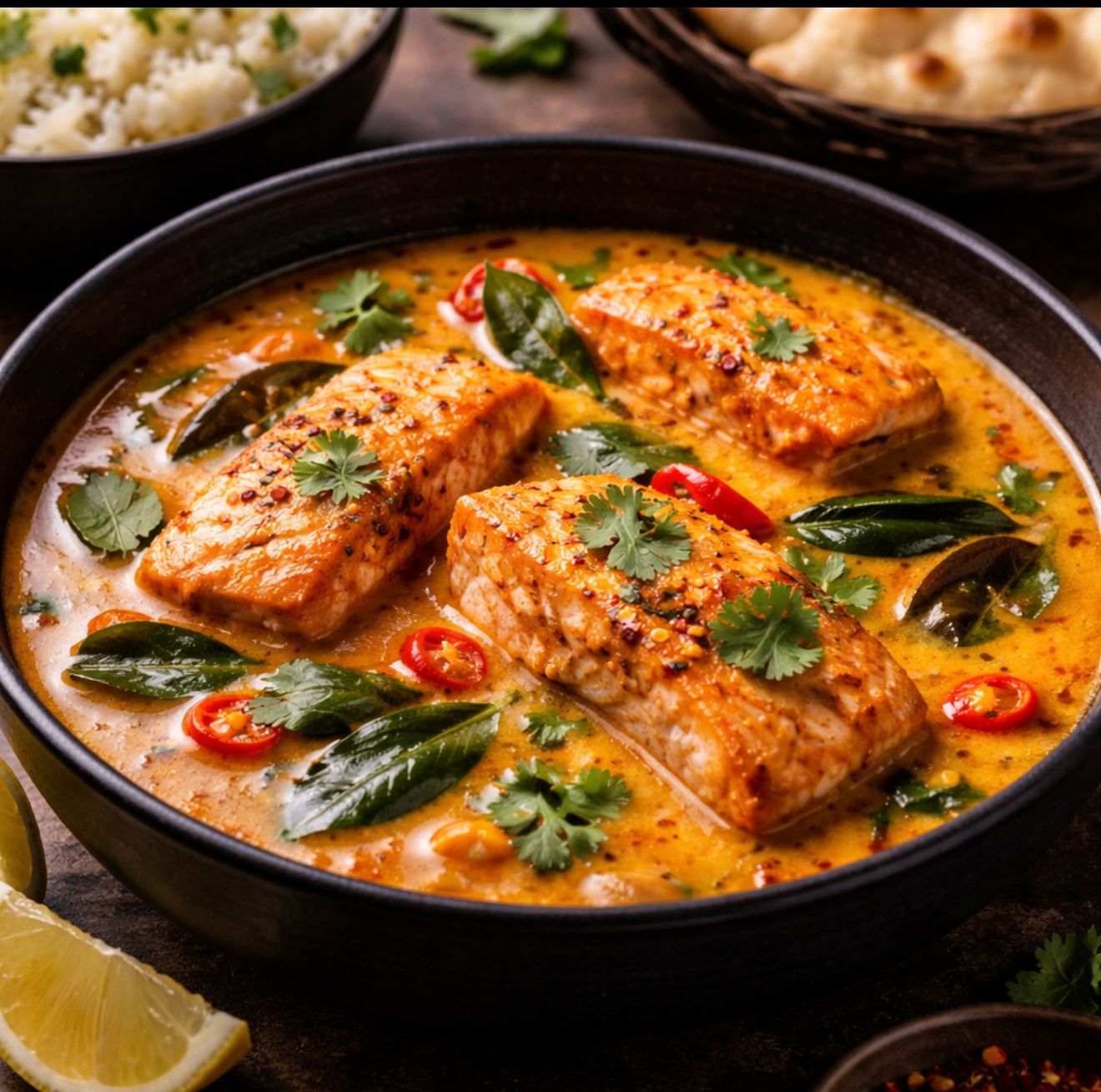 Salmon Coconut Curry