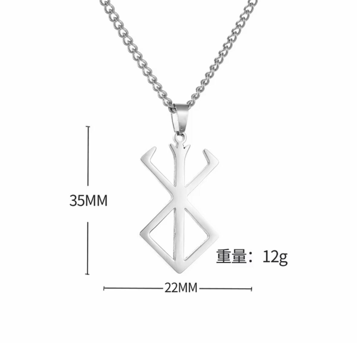 Berserk Symbol Pendant Necklace, image 2
