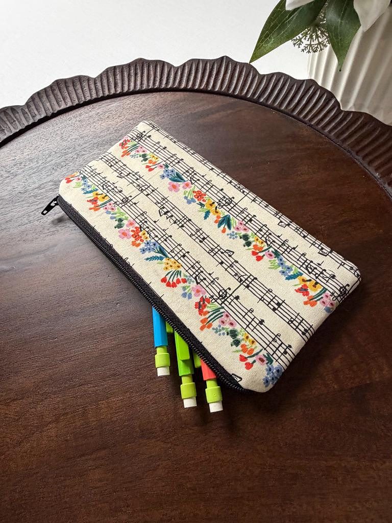 Pencil Pouch – Music Notes, photo 4 of 6
