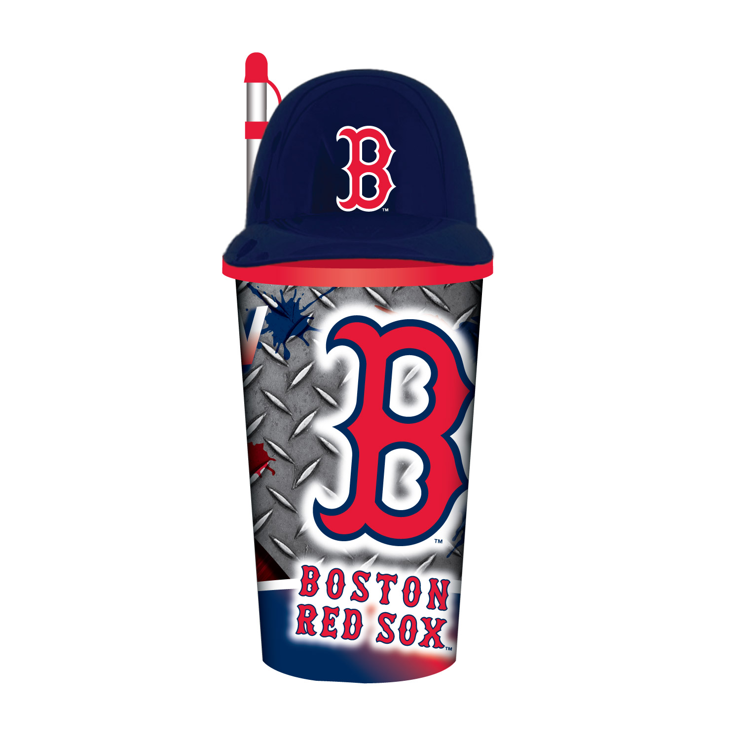 Boston Red Sox Helmet Cup with Straw 32oz