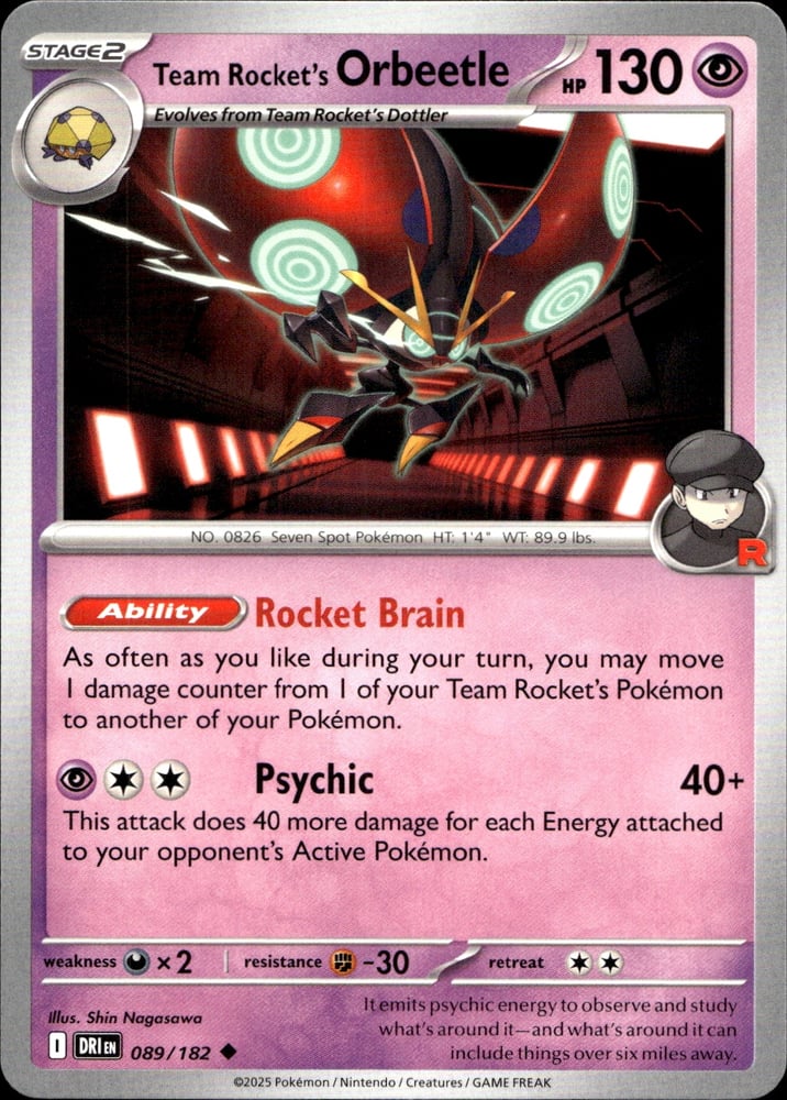 Team Rocket's Orbeetle - SV10 89/182
