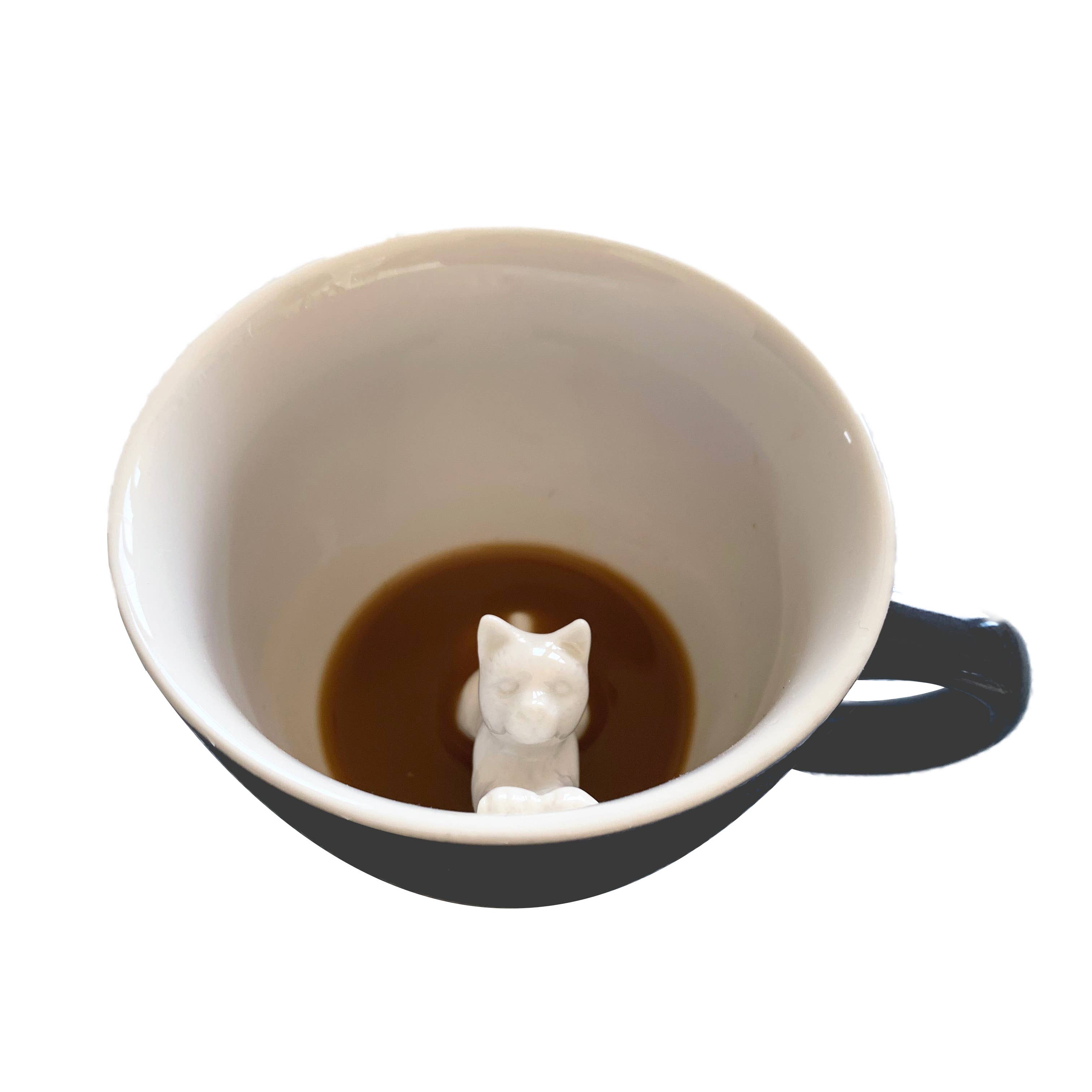 Cat Stretch 11 oz. (Peach) Ceramic Mug Decor