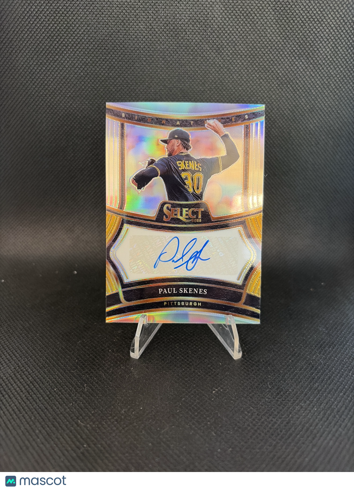 2025 Panini Select Prizm Paul Skenes Silver Refractor Auto SP