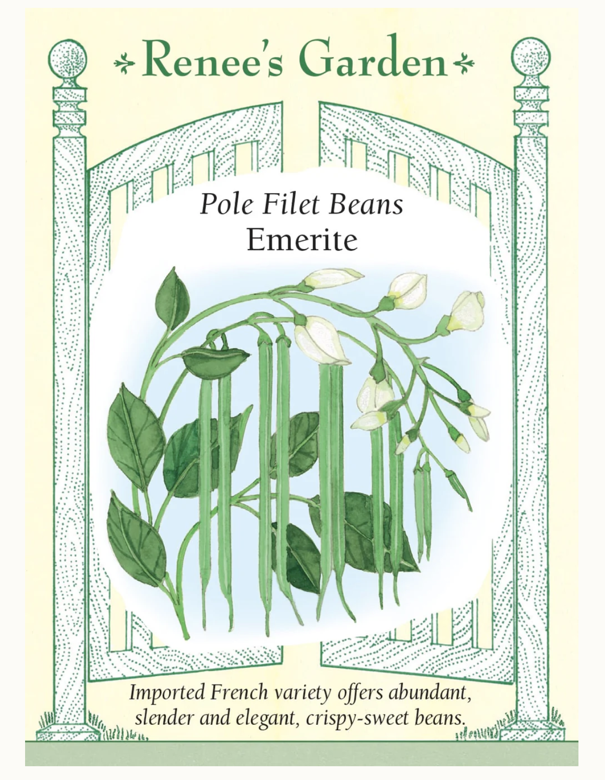 Renee's Garden | Pole Filet Beans Emerite