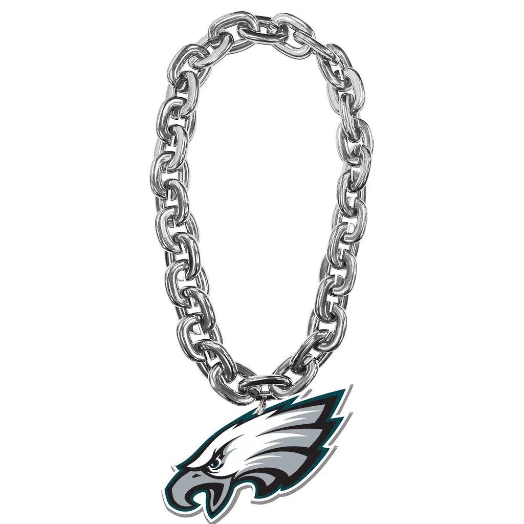 Philadelphia Eagles Silver Fan Chain