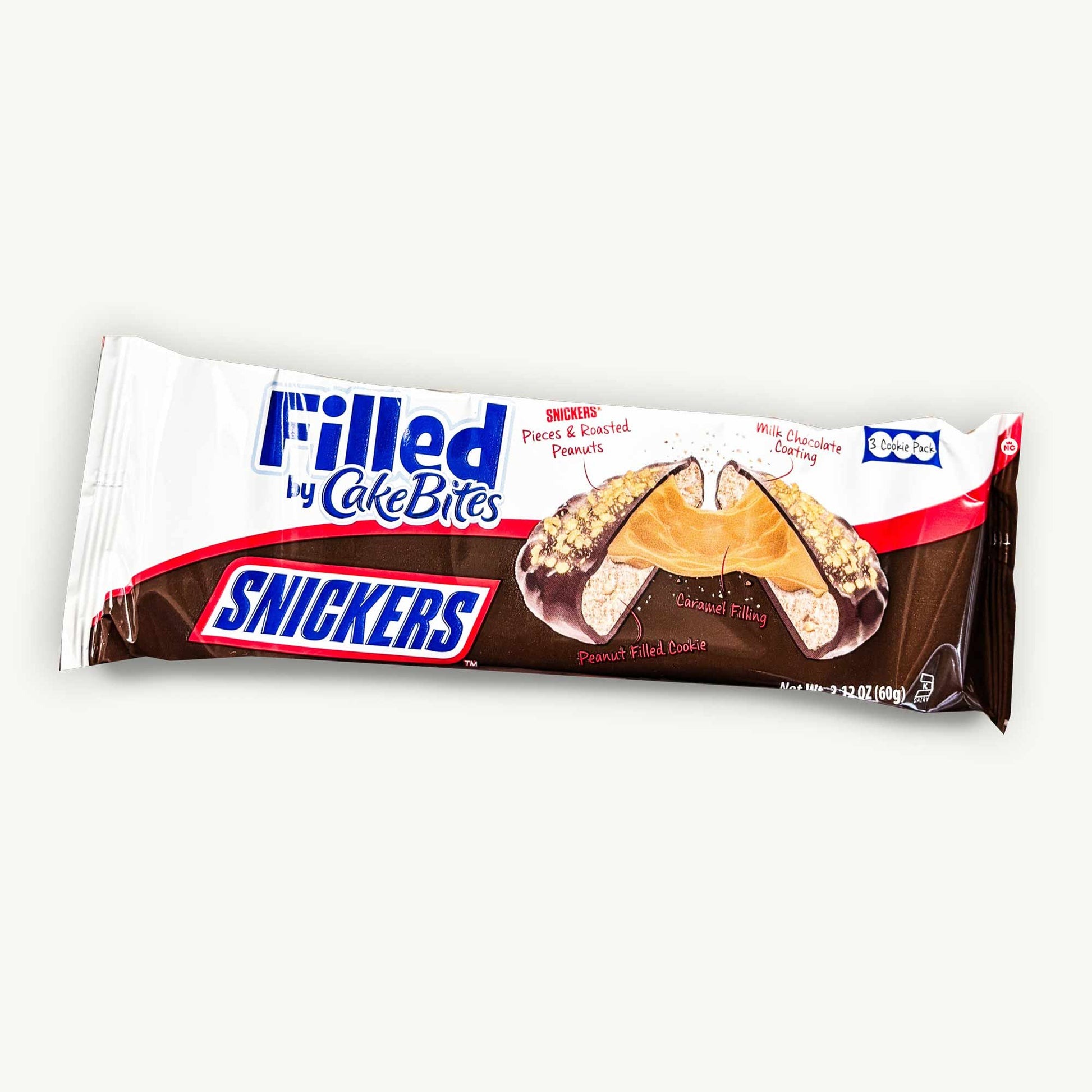 Cakebites Snickers Filled Cookies 2.12 oz 8 ct