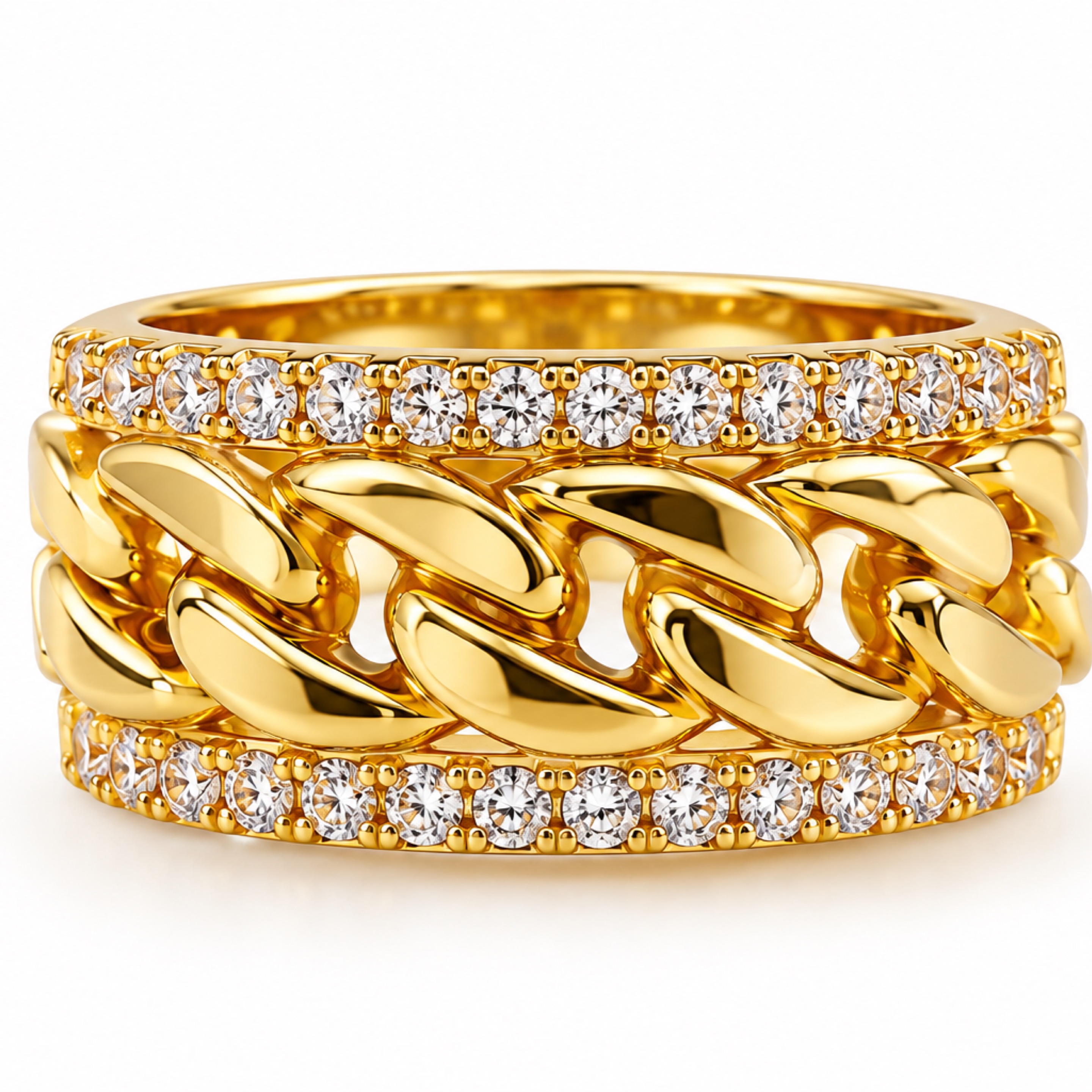 Rope Diamond Ring 