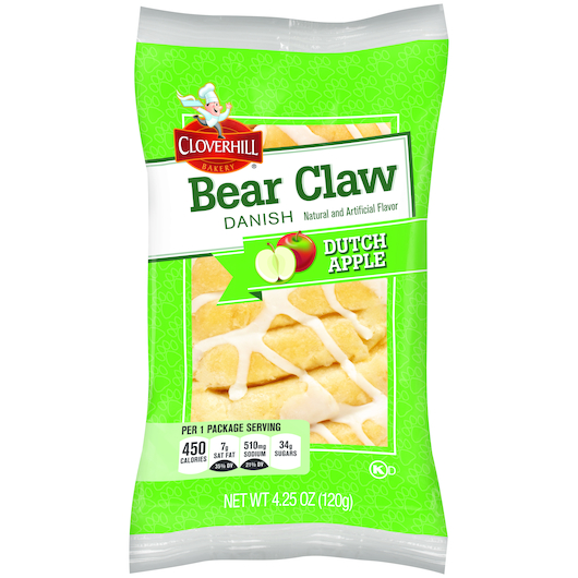 Cloverhill Apple Claw Danish  4.25 oz 6 ct