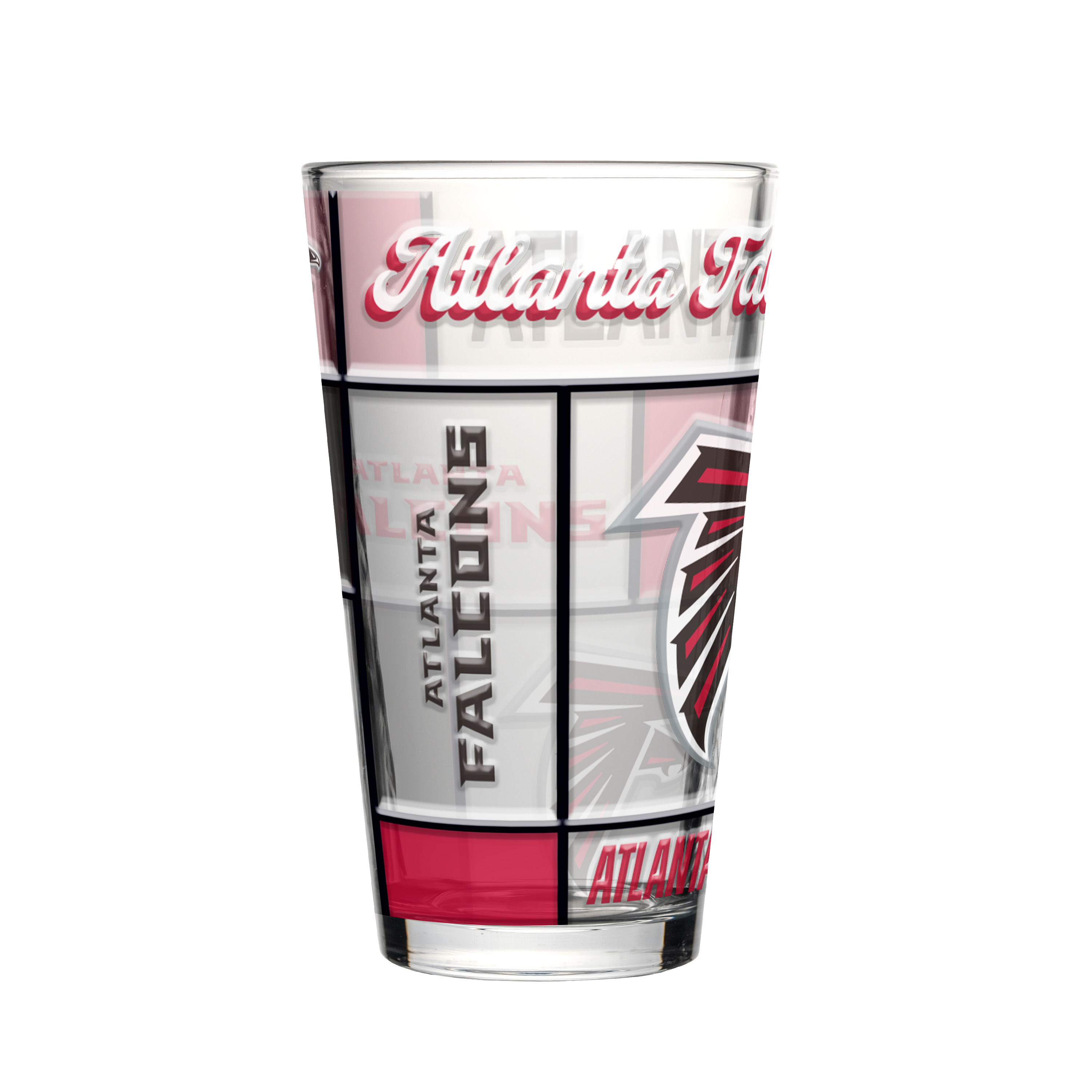 Atlanta Falcons Boxed Quilted Stained Pint Glass 16oz