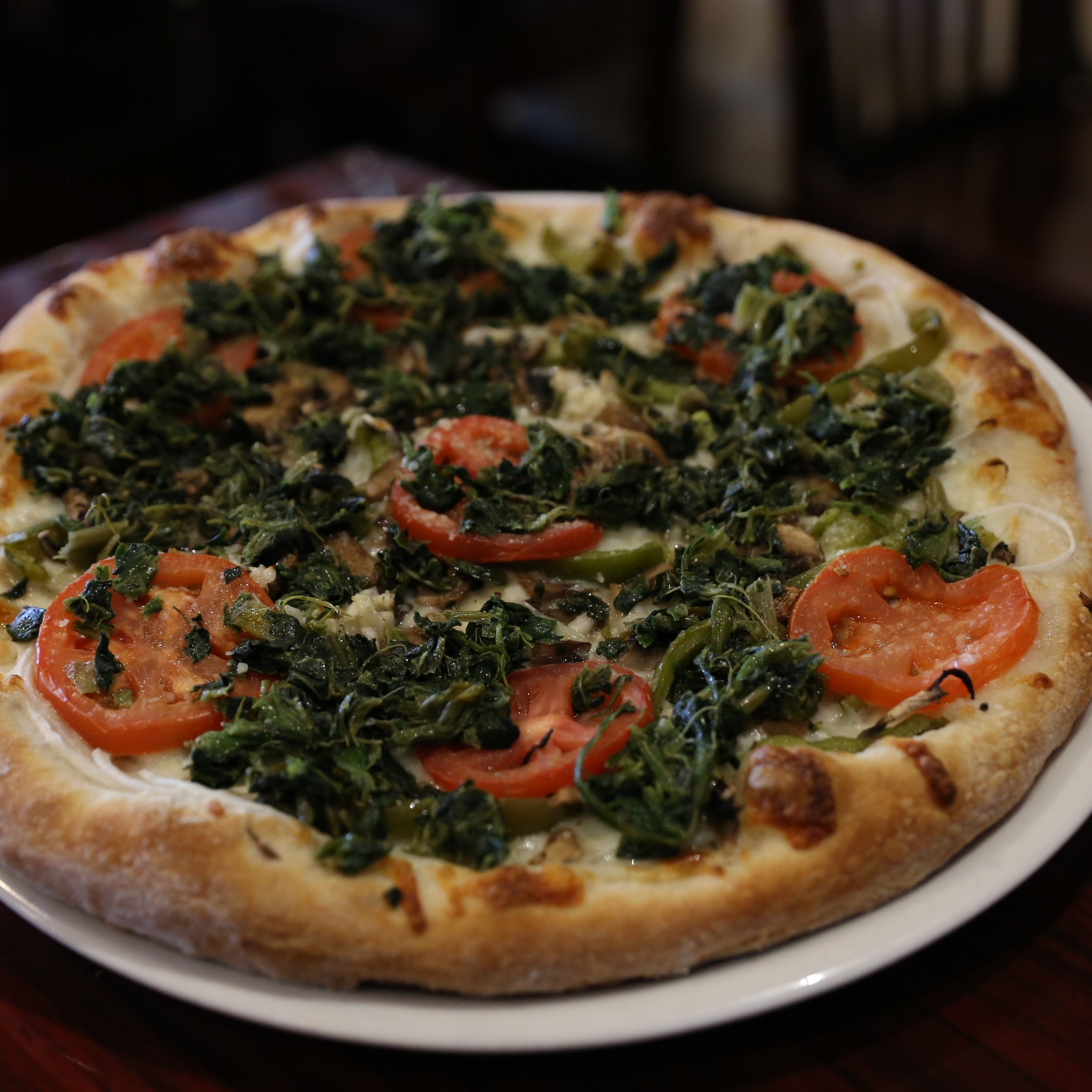 Vegetarian White Pizza