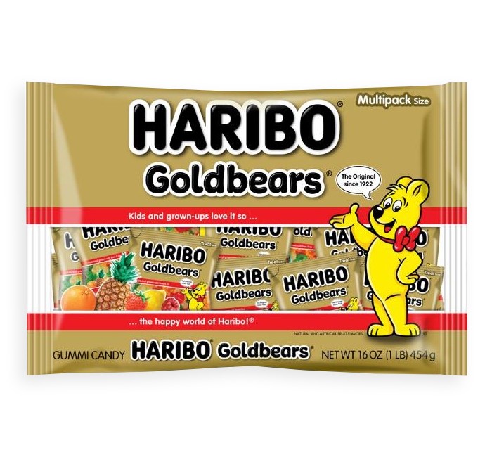 Haribo Goldbear Mini Treat Size Bags 16oz Bag 6 Pack