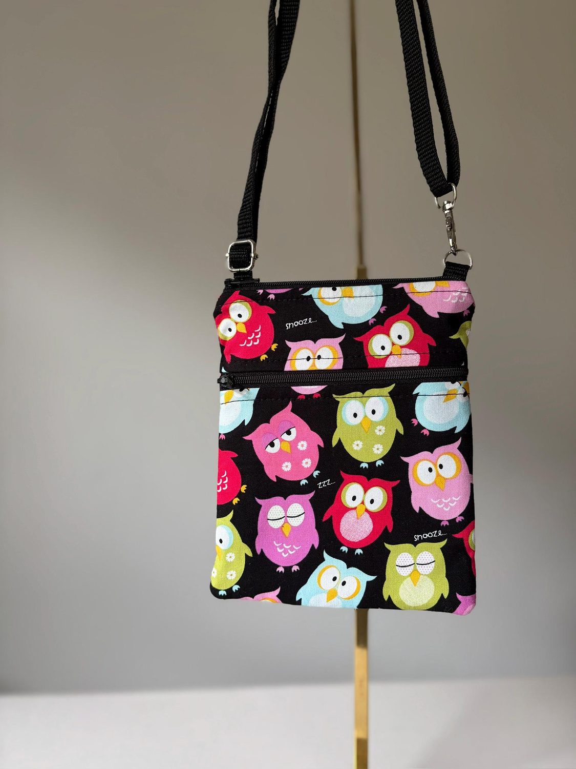 Small Crossbody Bag – Sleepy Owls, photo 10 of 12